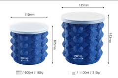 Silicone Ice Cube Molder Portable Bucket