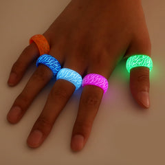 Glow in the Dark Crackle Ring